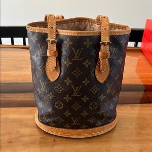 Louis Vuitton Monogram Petit Bucket Bag